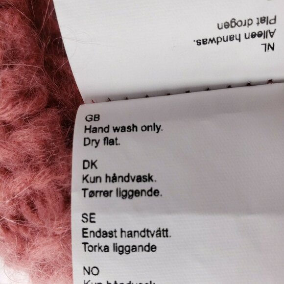 SPARKZ COPENHAGEN Pullover Sweater Mohair Blend Cherry Pink - Picture 9 of 9